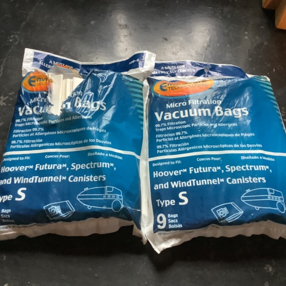 2 packs style S EnviroCare Replacement Vacuum  Dust Bags Futura Spectrum 17 bags - Picture 3 of 12